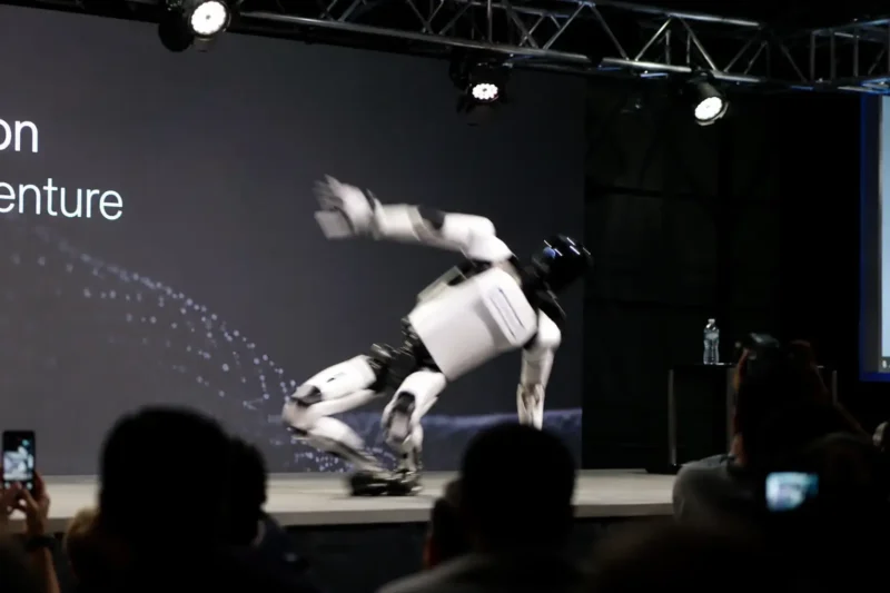 Russian AI Robot Falls on Stage in Moscow Debut