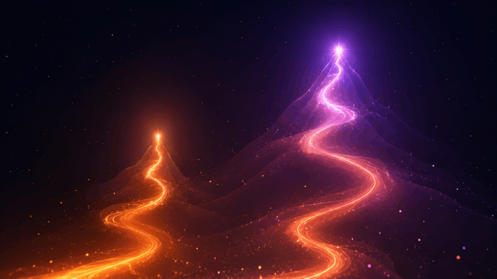 Abstract illustration representing Claude Opus and Sonnet performance and benchmark comparison