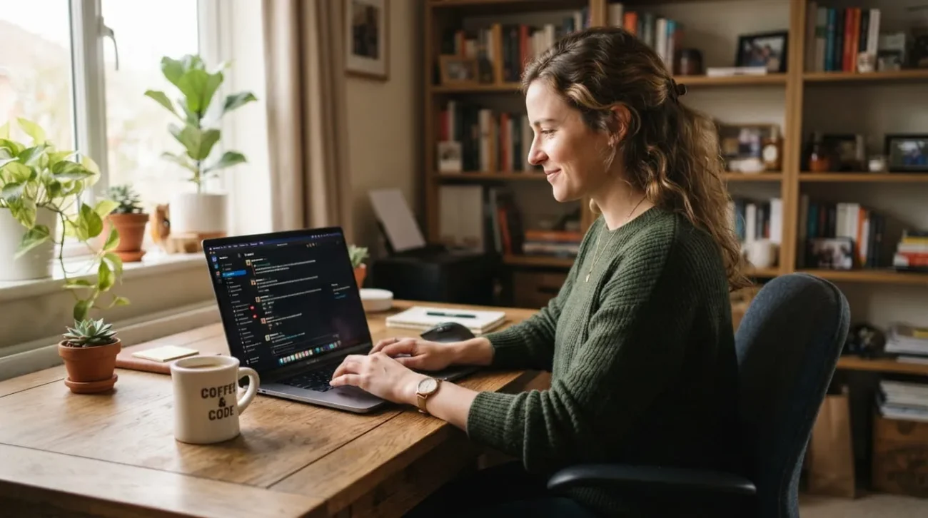 Person checking if ChatGPT Plus is worth it while working on a laptop