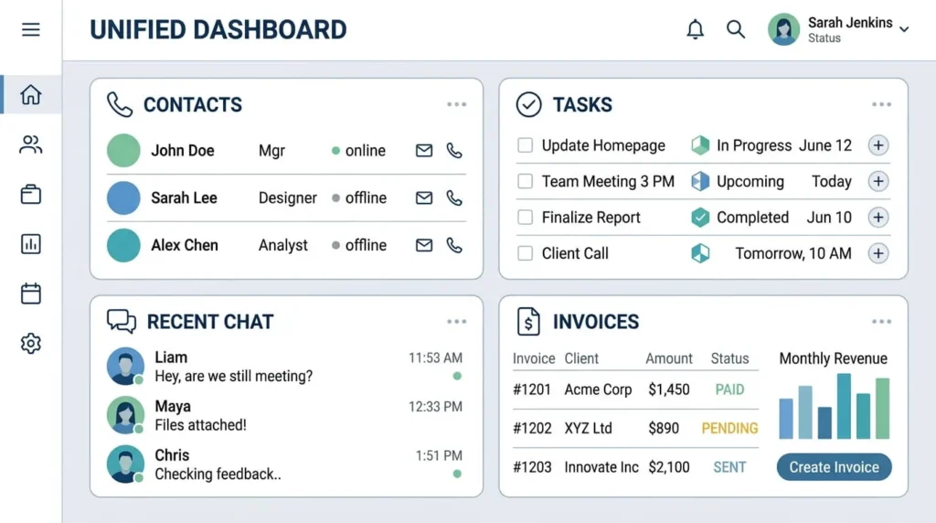 Decision path illustration for matching free business management software to a business workflow