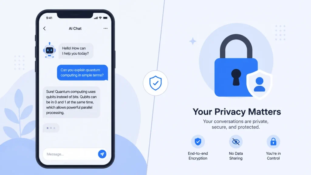 Illustration of opting out of Meta AI using WhatsApp advanced chat privacy