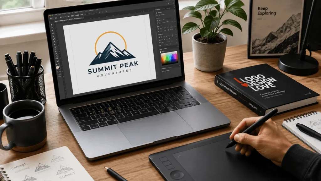 Workspace showing how to open an AI file in vector editing software
