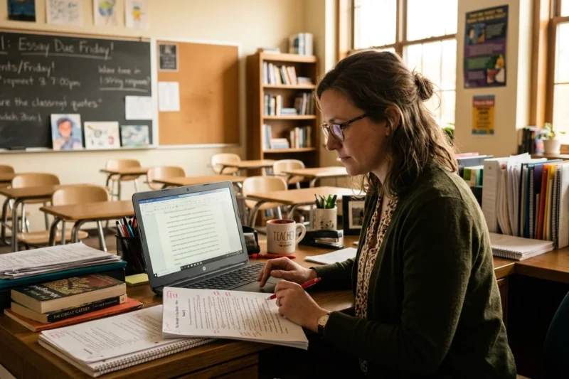 How Do Teachers Check for AI in Student Writing?