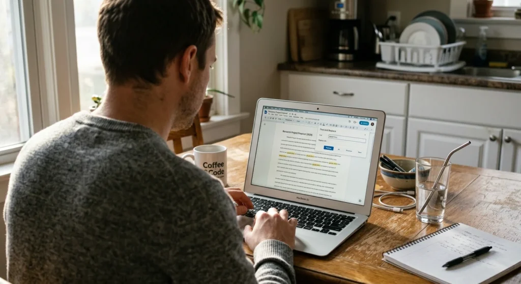 Using Find and Replace in Google Docs to check for AI writing words