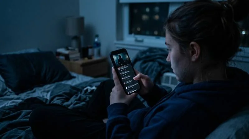 Phone showing repeated comments under music clips while viewers ask is Skars AI